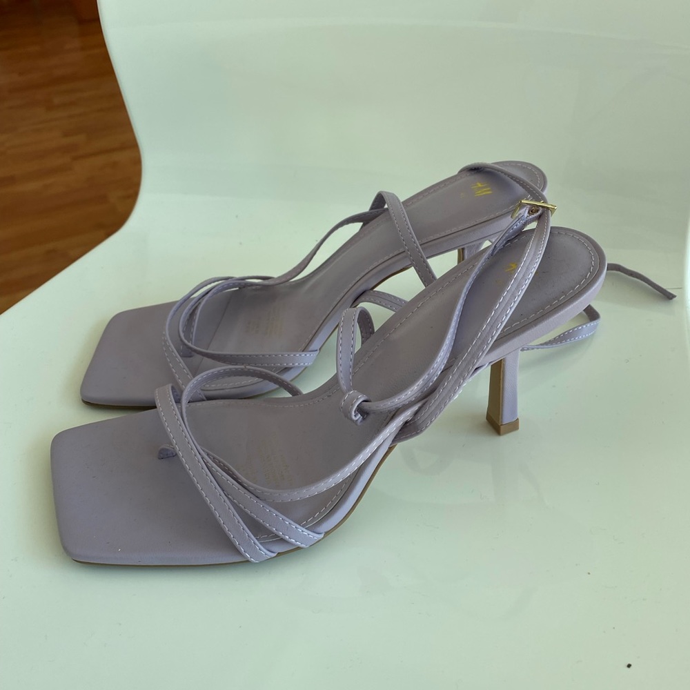 Lavender purple short heels